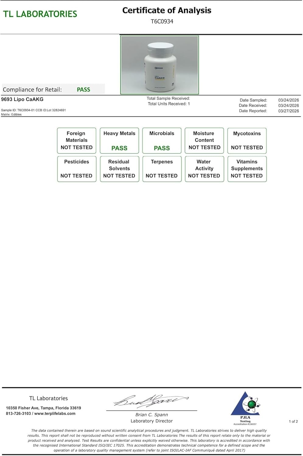 RENUE By Science CaAKG-Calcium Alpha-Ketoglutarate-(Liposomal) Supplement 300 mg
