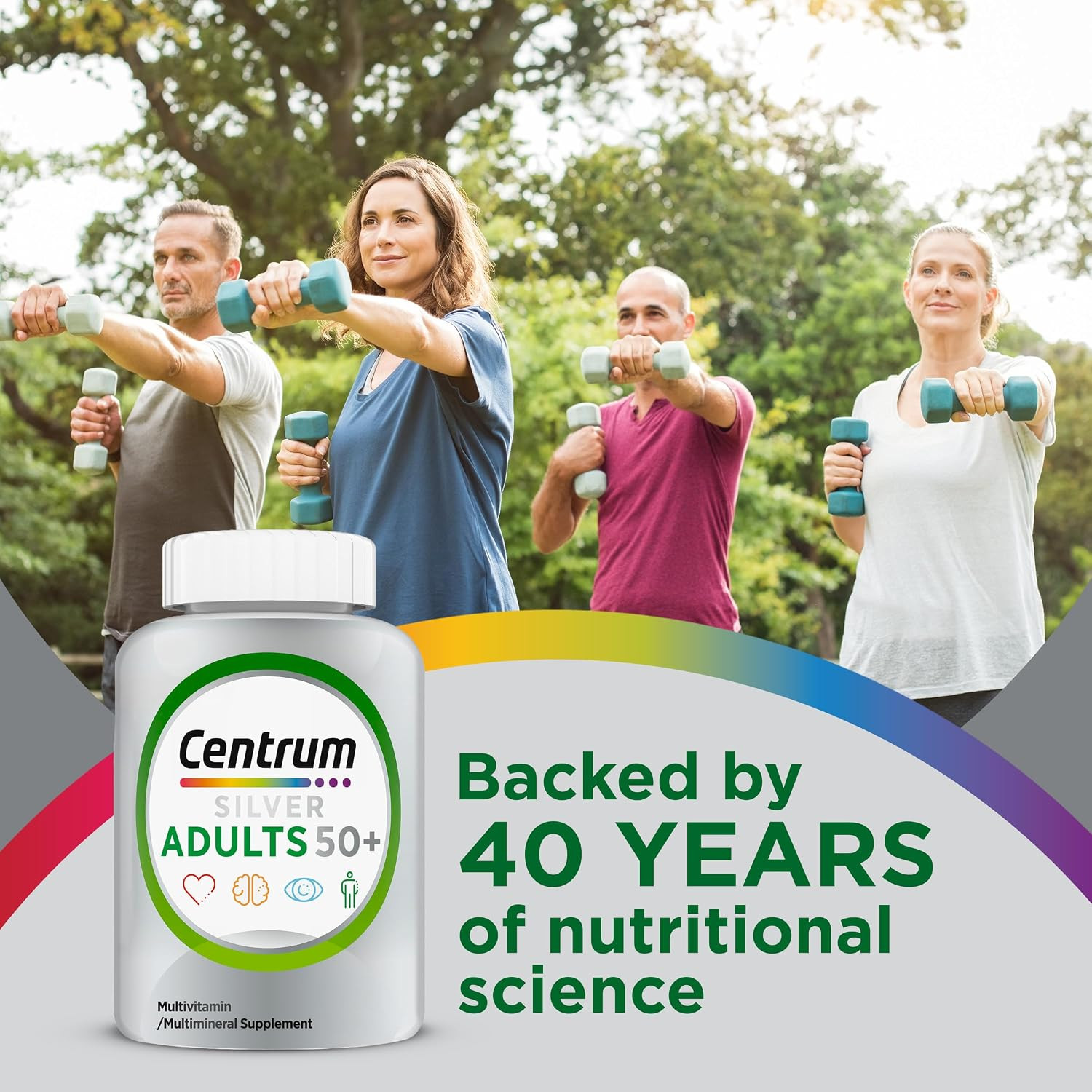 Silver Multivitamin for Adults 50 Plus, Multivitamin/Multimineral Supplement