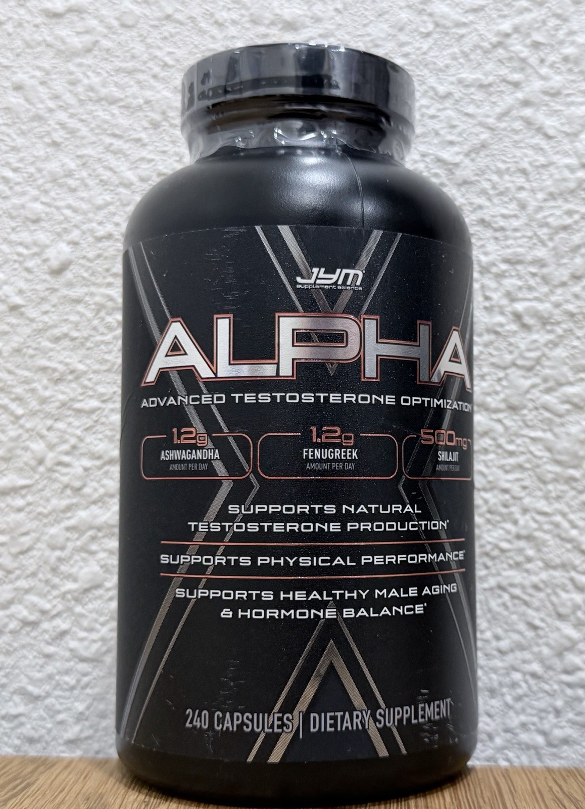 Alpha JYM X Advanced Hormone Optimization, Vitality 240 Caps exp 01/2028