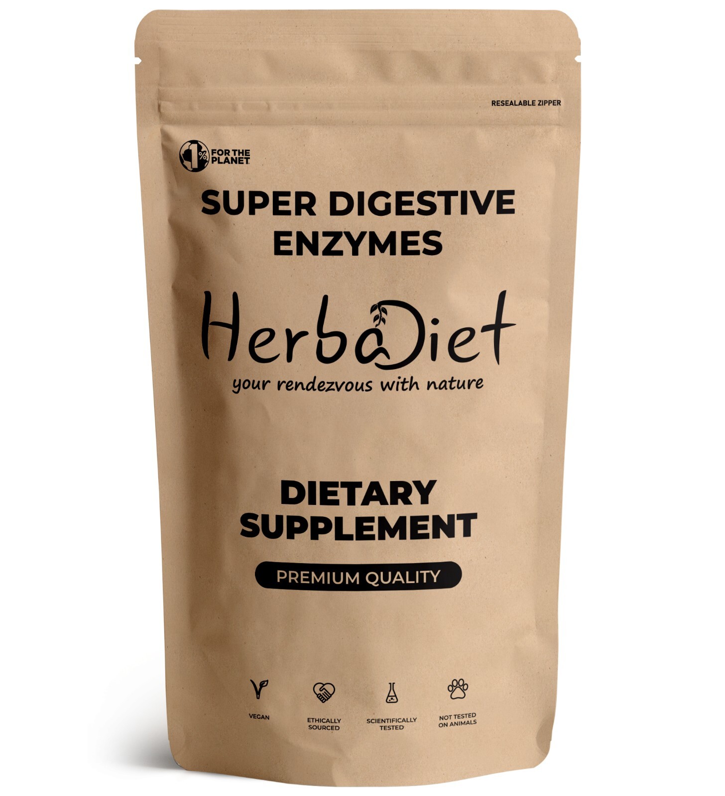 Super Digestive Enzymes with Prebiotics, Probiotics, Protease, Amylase, Lactase