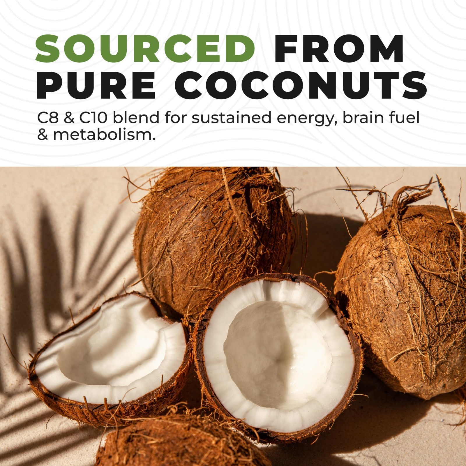 100% Pure Coconut MCT Oil 32 Fl Oz | C8 C10 for Energy & Focus – Keto, Smoothies