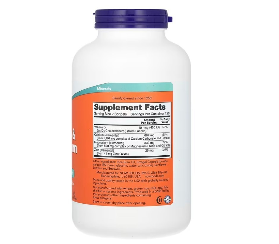 Calcium & Magnesium, 240 Softgels