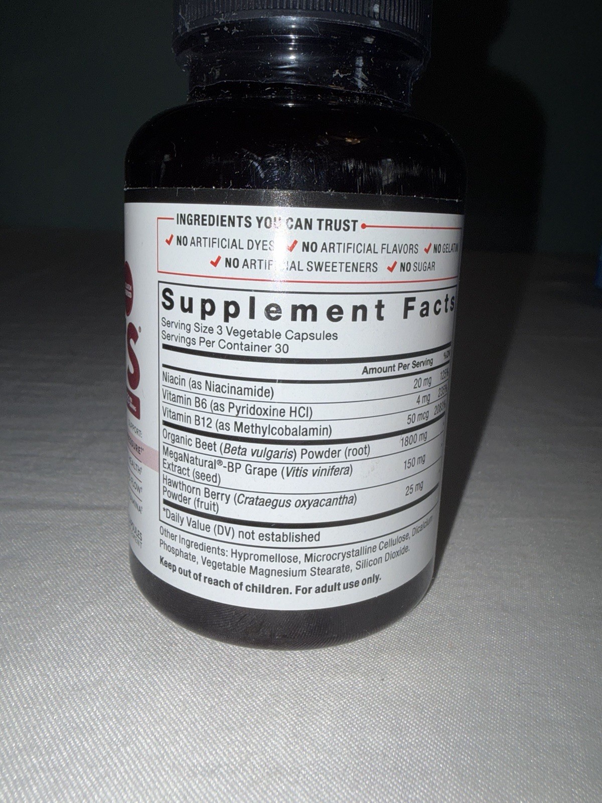 Force Factor total beets 90 Capsules Supports Healthy Blood Pressure Exp 04/29