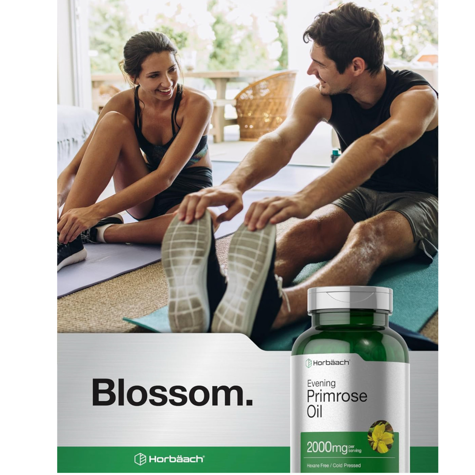 Cápsulas de aceite de onagra 2000 mg | Equilibrio hormonal y salud femenina