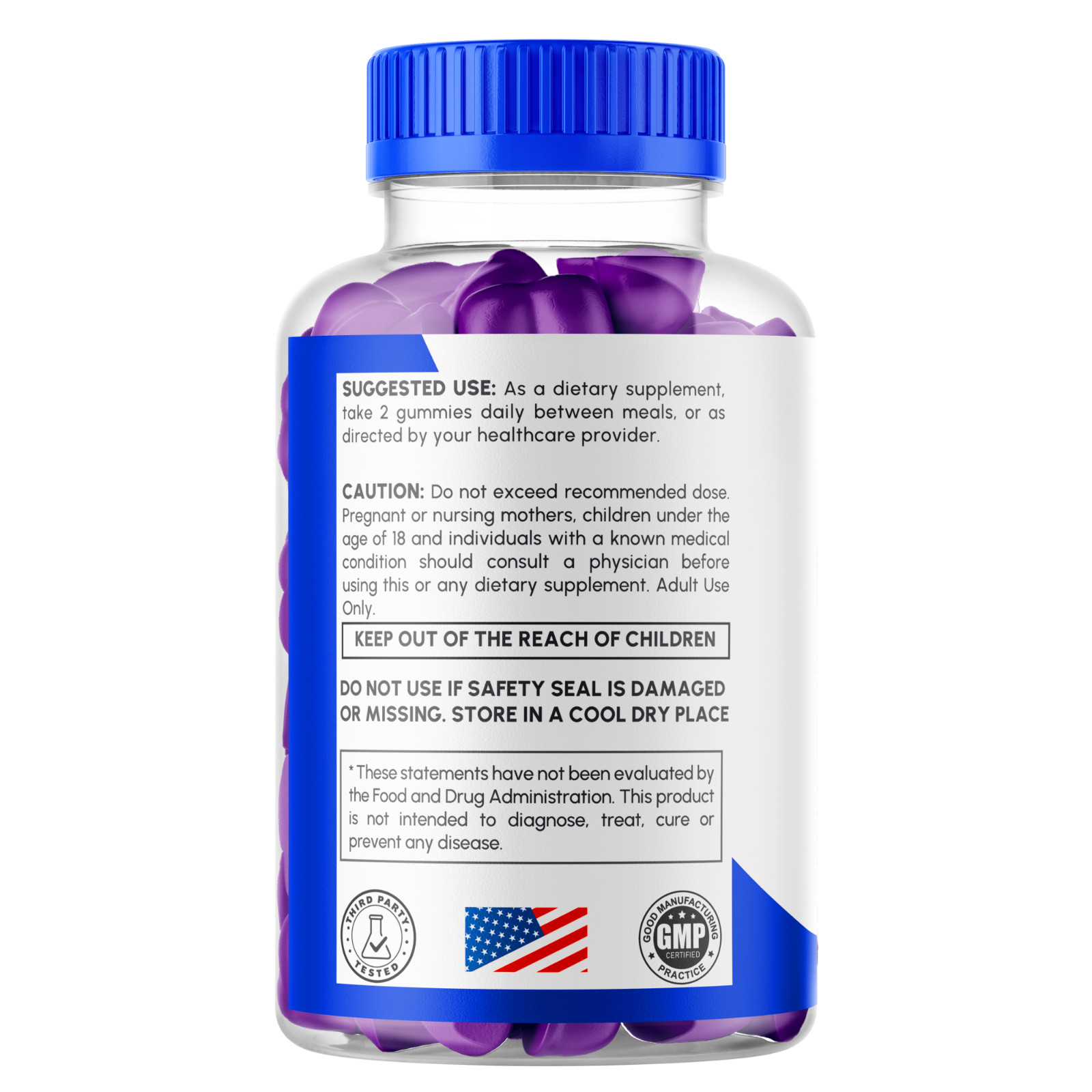 (1 Pack) Massive Girth Male Gummy Advanced Formula Vitamin Supplement 60 Gummies