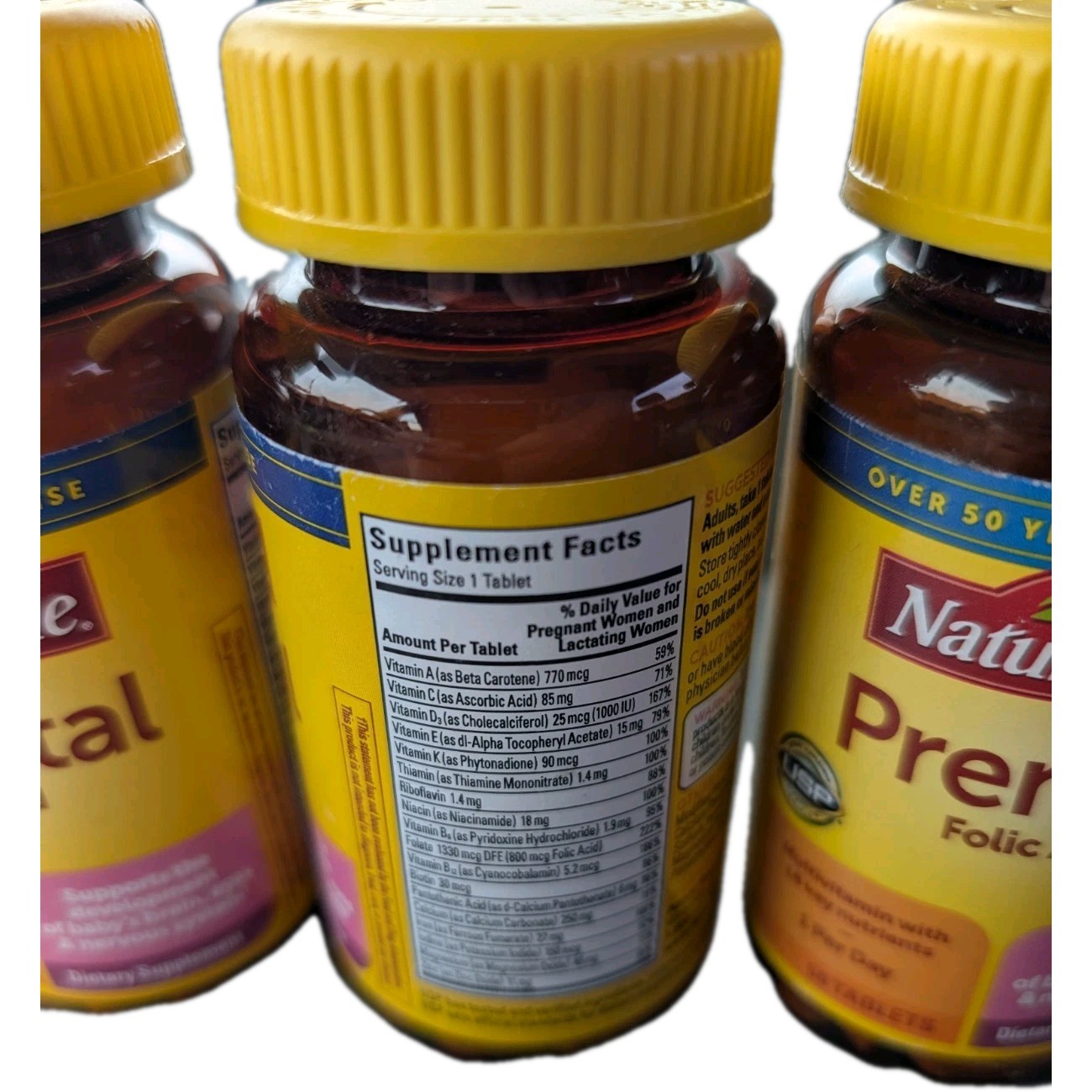 Nature Made Prenatal Multivitamin Folic Acid 200 Ct (4 Pack Of 50 Each) 05/2026
