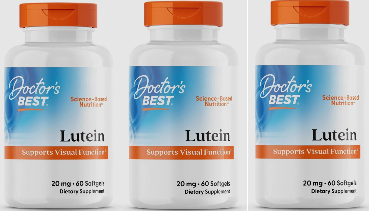 3X Doctor’s Best Lutein 20 MG 60 Count Supplement for Vision EXP 06/2026