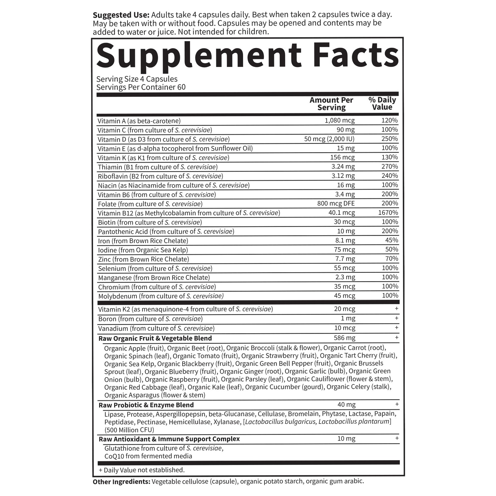 Garden of Life Multivitamin for Women, Vitamin 240 Count (Pack 1), N/a