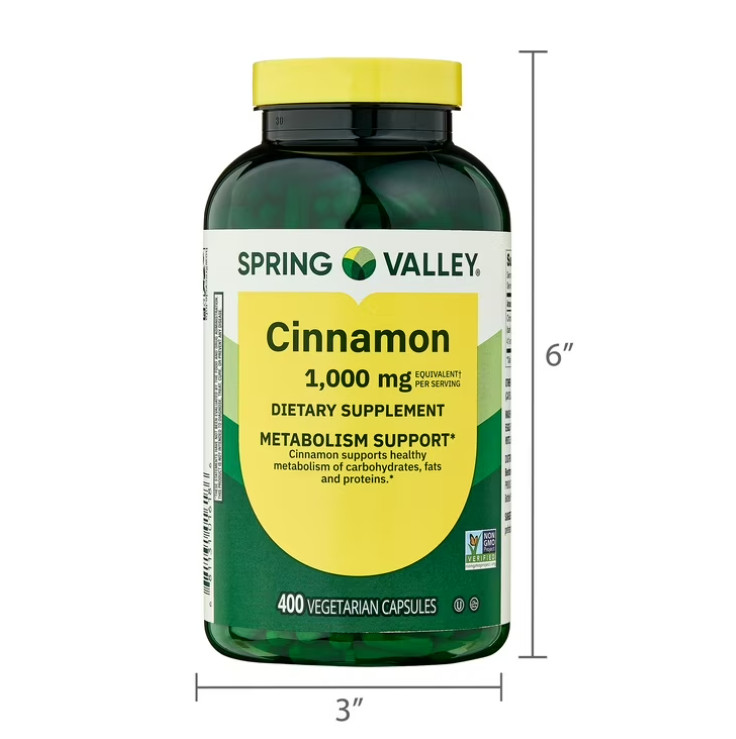 ( 2 pack ) Cinnamon Dietary Supplement, 1000 Mg, 400 Count