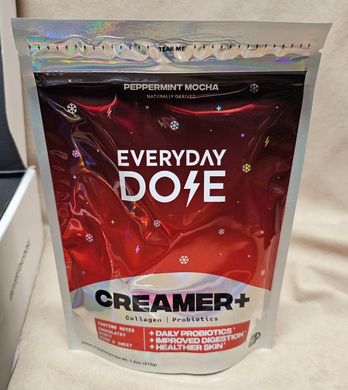 Everyday Dose Coffee Creamer W/ Frother EXP 1127 Spoon & 7 Single Medium Roast