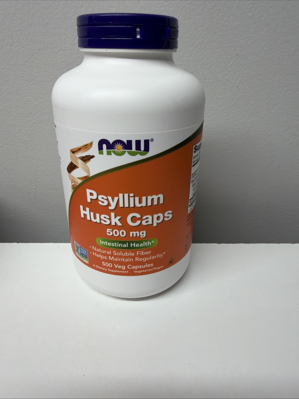 Now Foods Psyllium Husk Caps 500 mg 500 Veg Capsules New