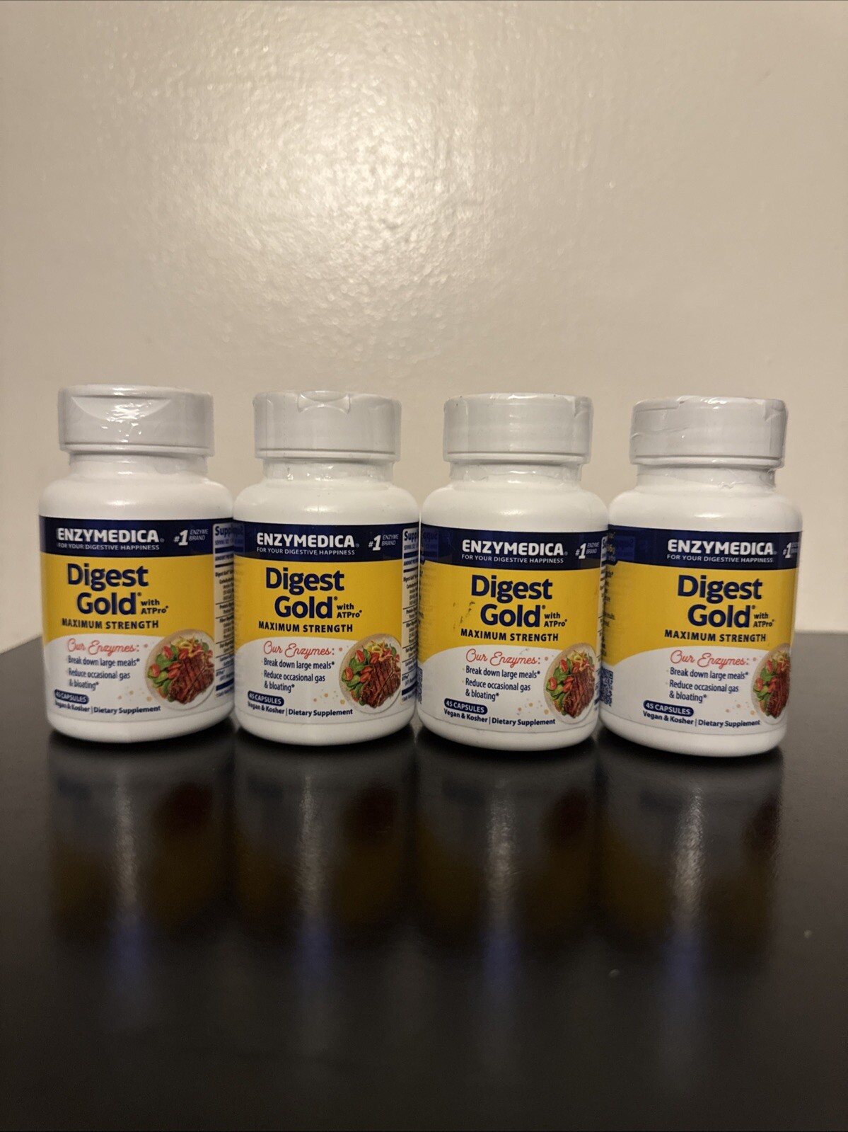 Enzymedica Digest Gold 2 Pack of ATPro Optimal Digestive Support 180 Capsules