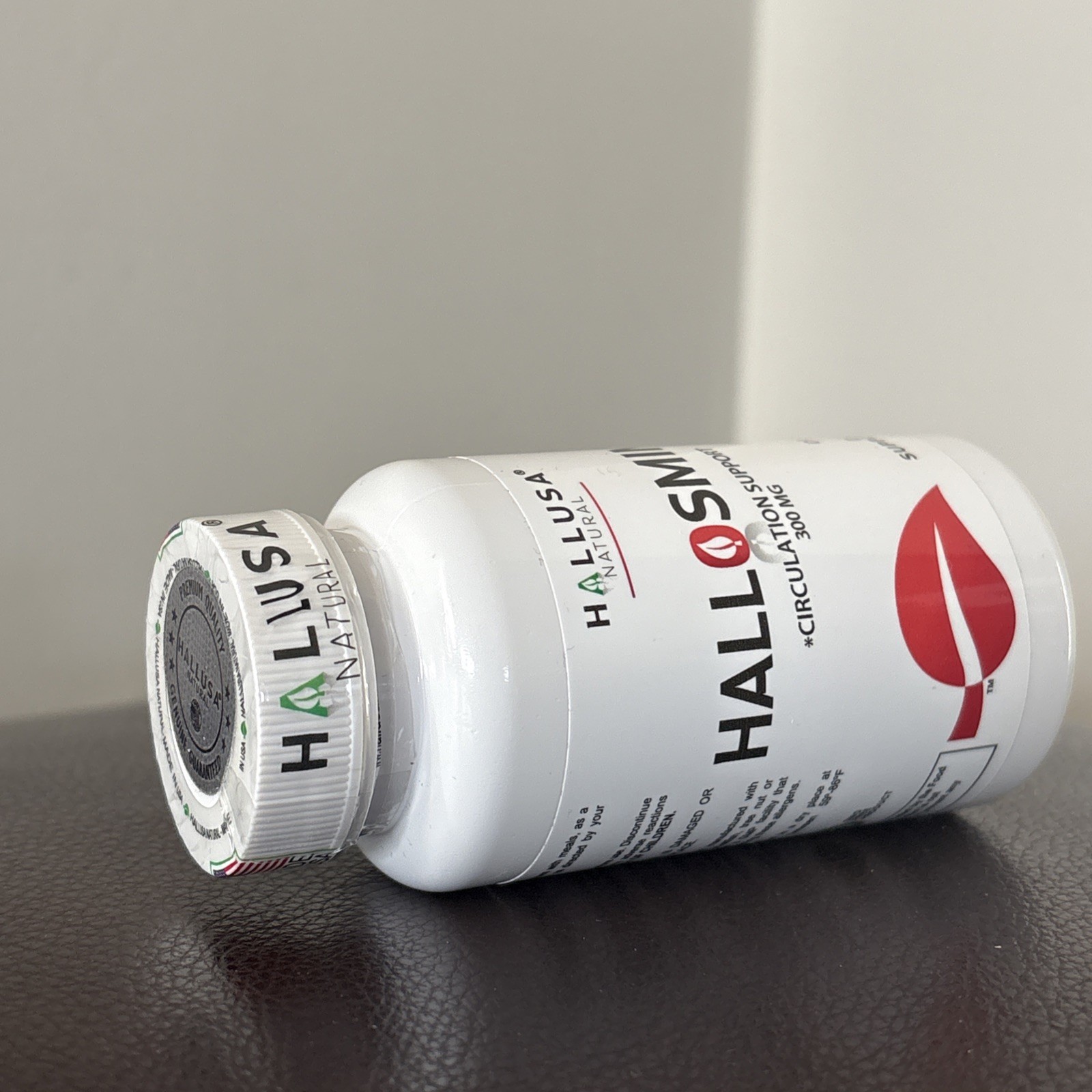 Hallusa Natural, Hallosmine Circulation Support 300 mg, 60 Capsules, EXP 07/2028