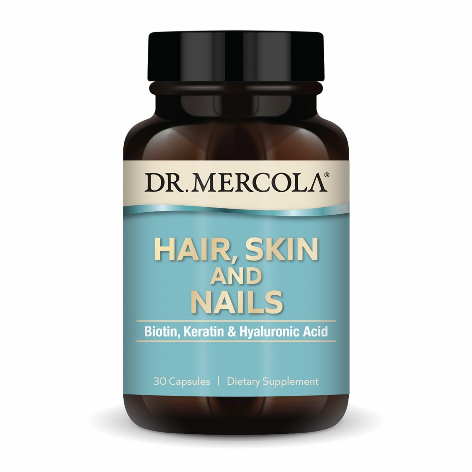 Dr. Mercola Hair, Skin and Nails – Provides Biotin, 30 Count (Pack of 1)
