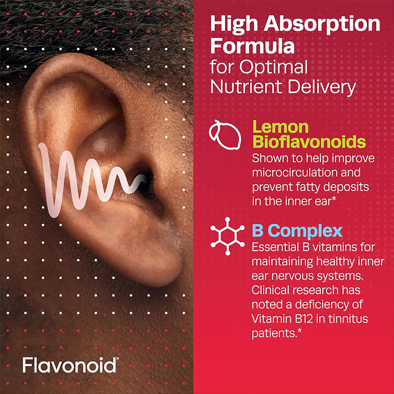 120pcs Flavonoids – Hearing Health,Boost Nervous System Health,Relieve Tinnitus