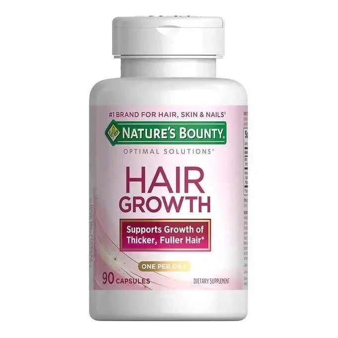 3 Pack Nature’s Bounty Hair Growth Supplement 90 Capsules – Strong Healthy Hair