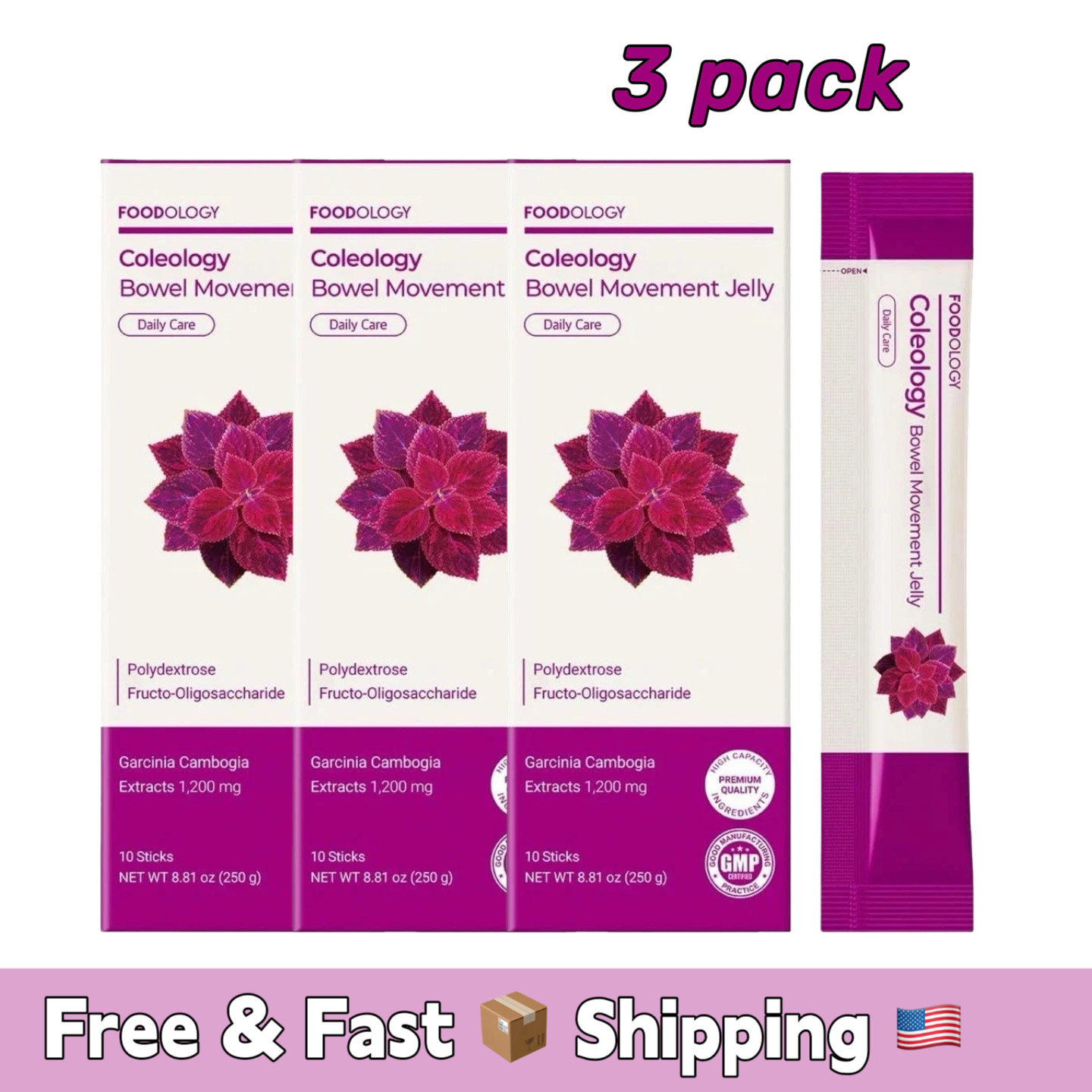 SUPPORTS HEALTHY BOWEL MOVEMENTS – Coleology Digestive jelly stick with Garcini