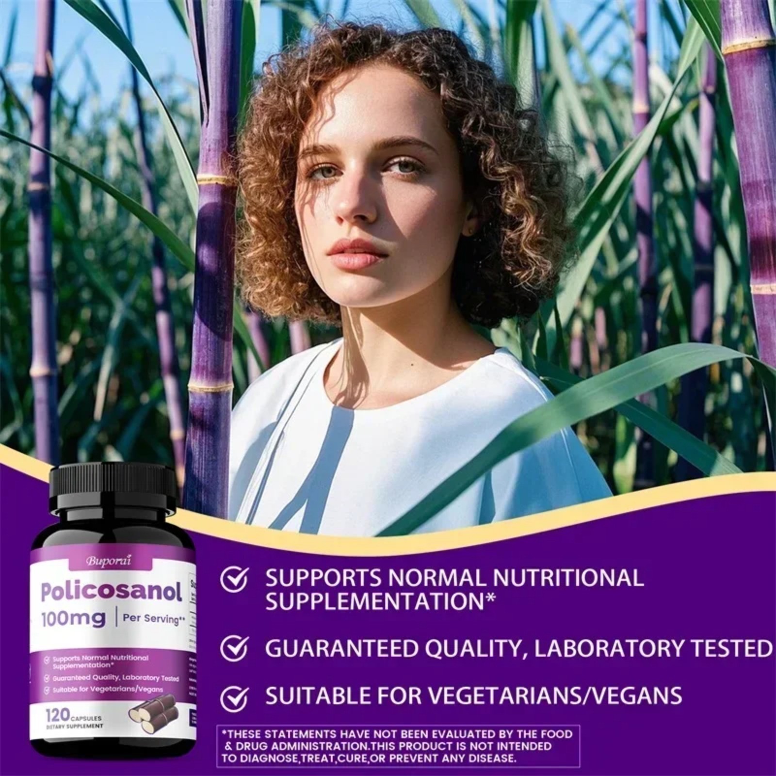 Policosanol 100mg 120pcs – Supports Heart Health, Balances Cholesterol, Non-GMO