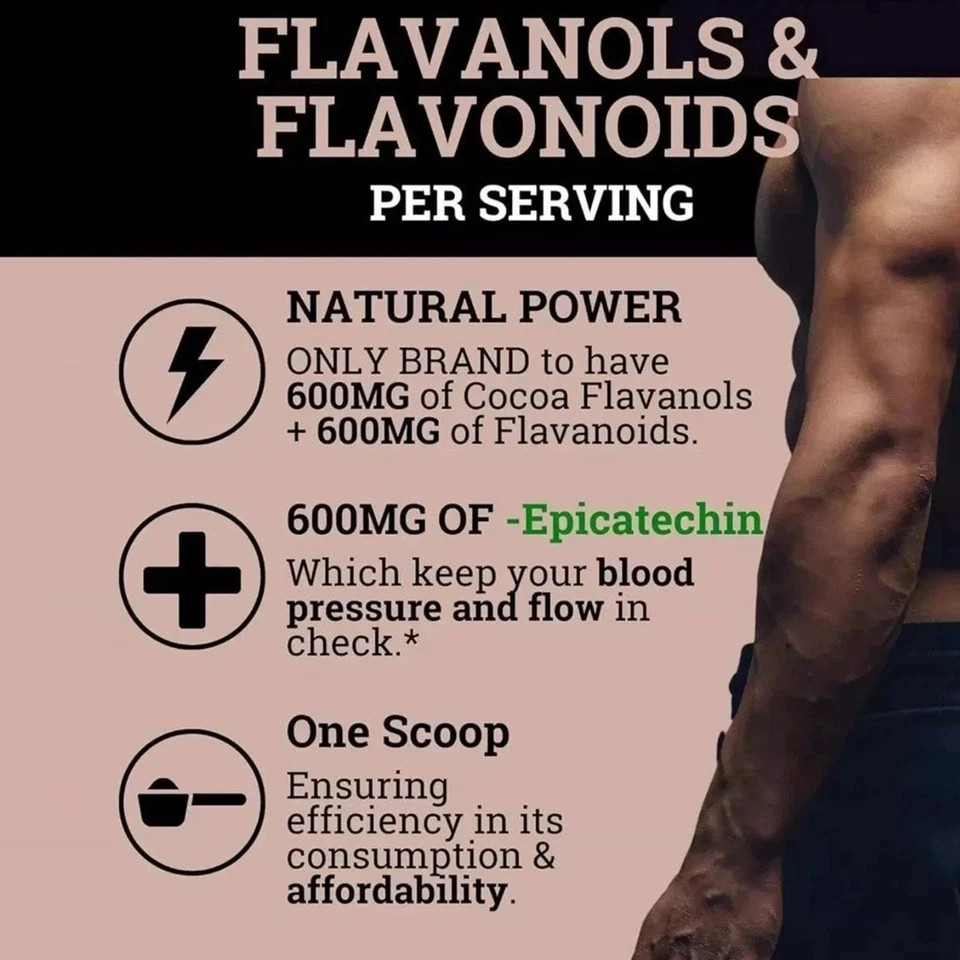 Forest Black 3Pcs High Flavanol Cocoa Powder and Flavonoids Supplements 1200mg