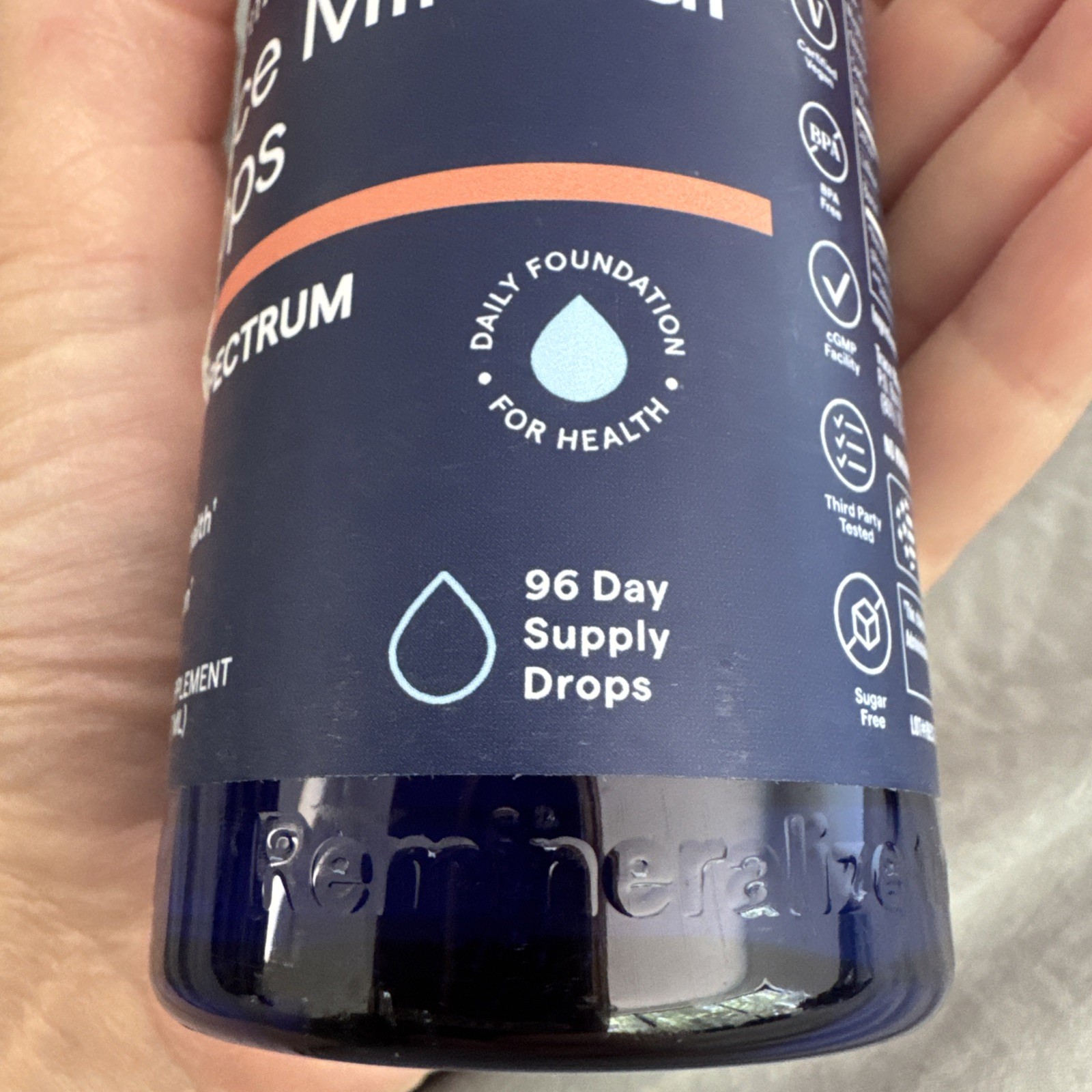 ConcenTrace Trace Mineral Drops | FULL Spectrum – 96 day supply 8 oz BRAND NEW