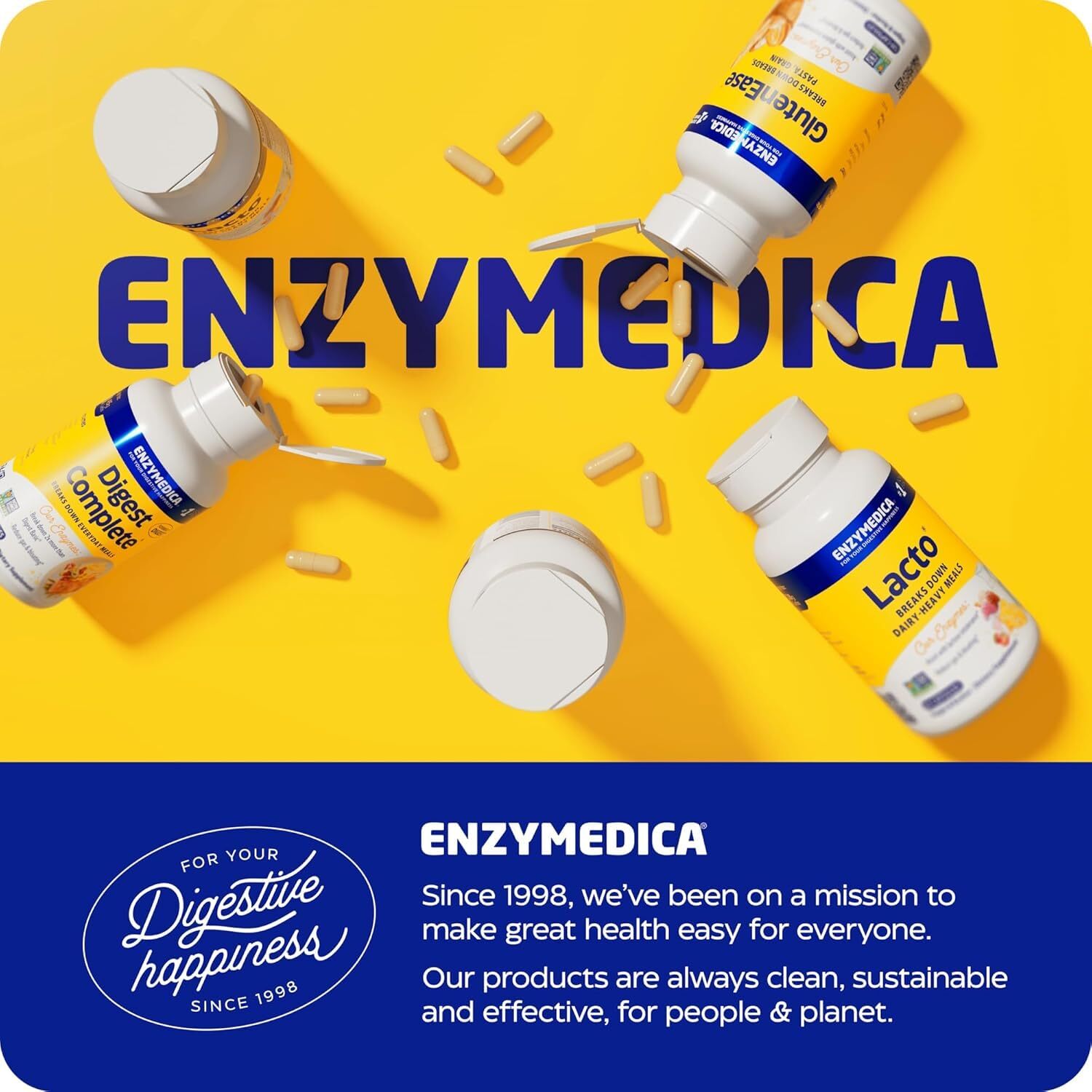 Enzymedica Digest Gold + ATPro Maximum Strength Digestive Enzymes Helps Diges…