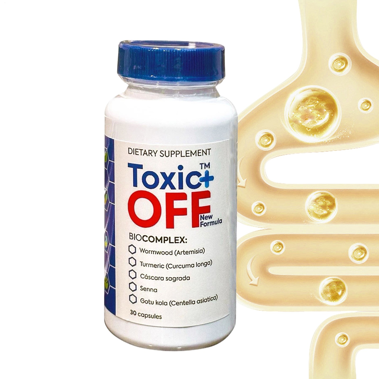 Off Toxic Plus 30 Capsules 1 Month Treatment New Formula