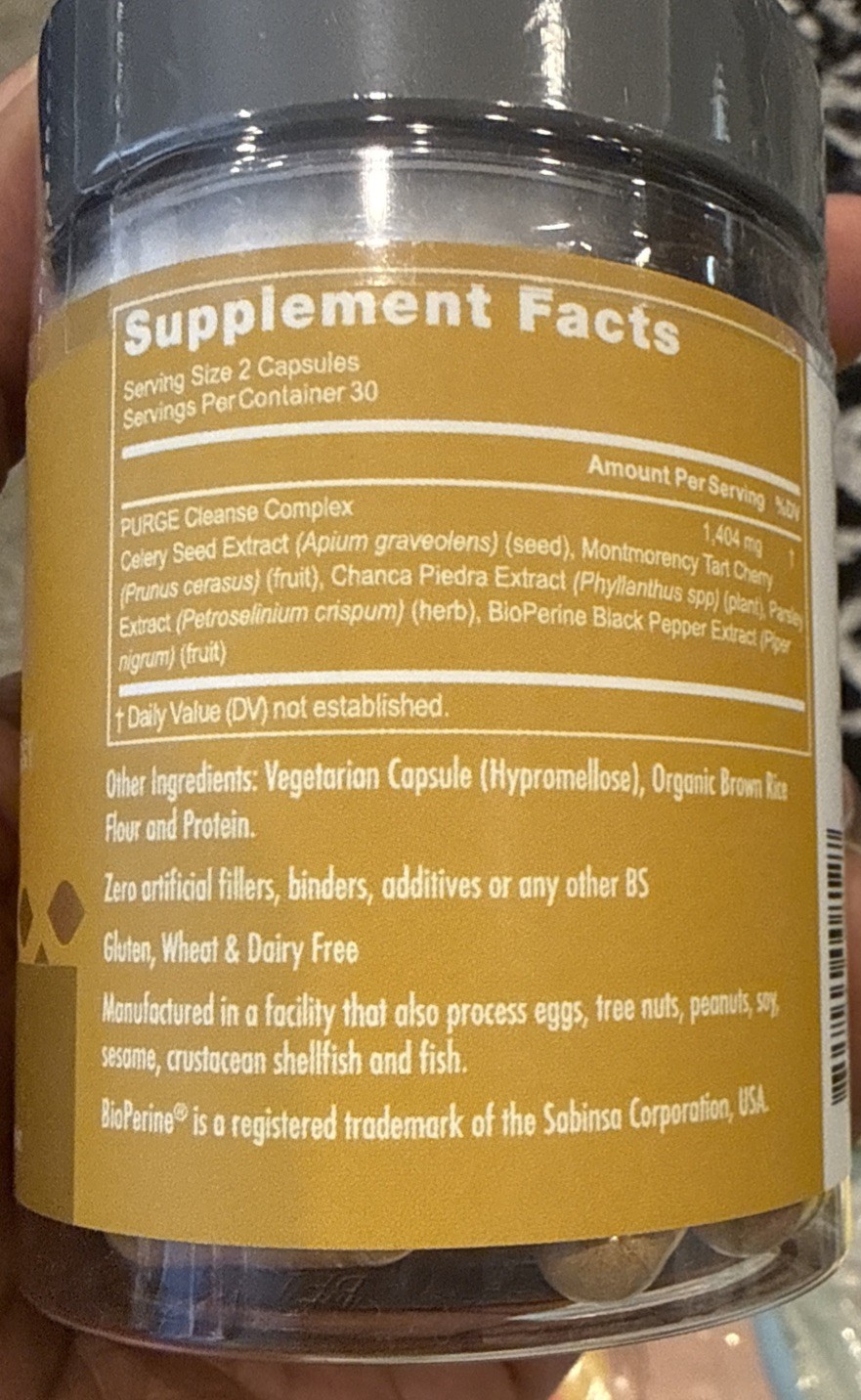 Uric Acid Purge™, Celery Seed & Tart Cherry, 60 Vegetarian Capsules
