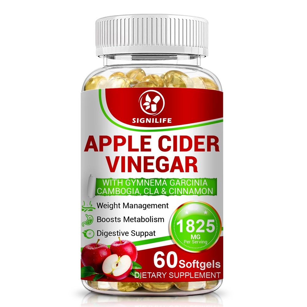 Apple Cider Vinegar Capsules Extra Strength Weight Fat Loss organic Diet Vinagre