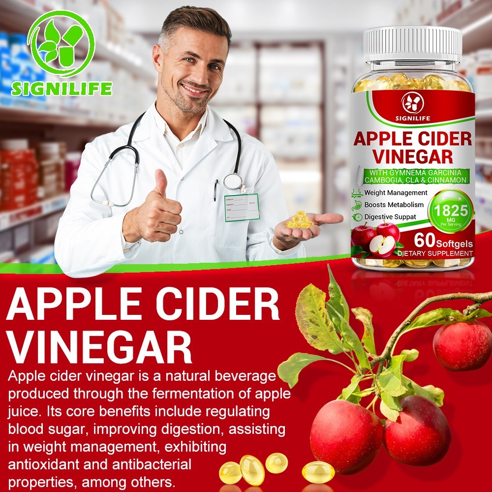 Apple Cider Vinegar Capsules Extra Strength Weight Fat Loss organic Diet Vinagre