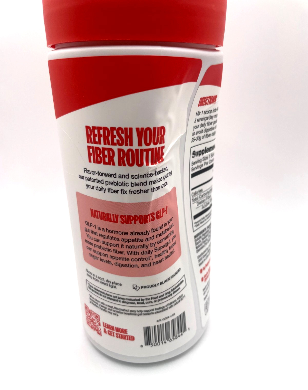 Supergut Daily Support Prebiotic Fiber Powder Blend – Blood Orange 6.1 oz
