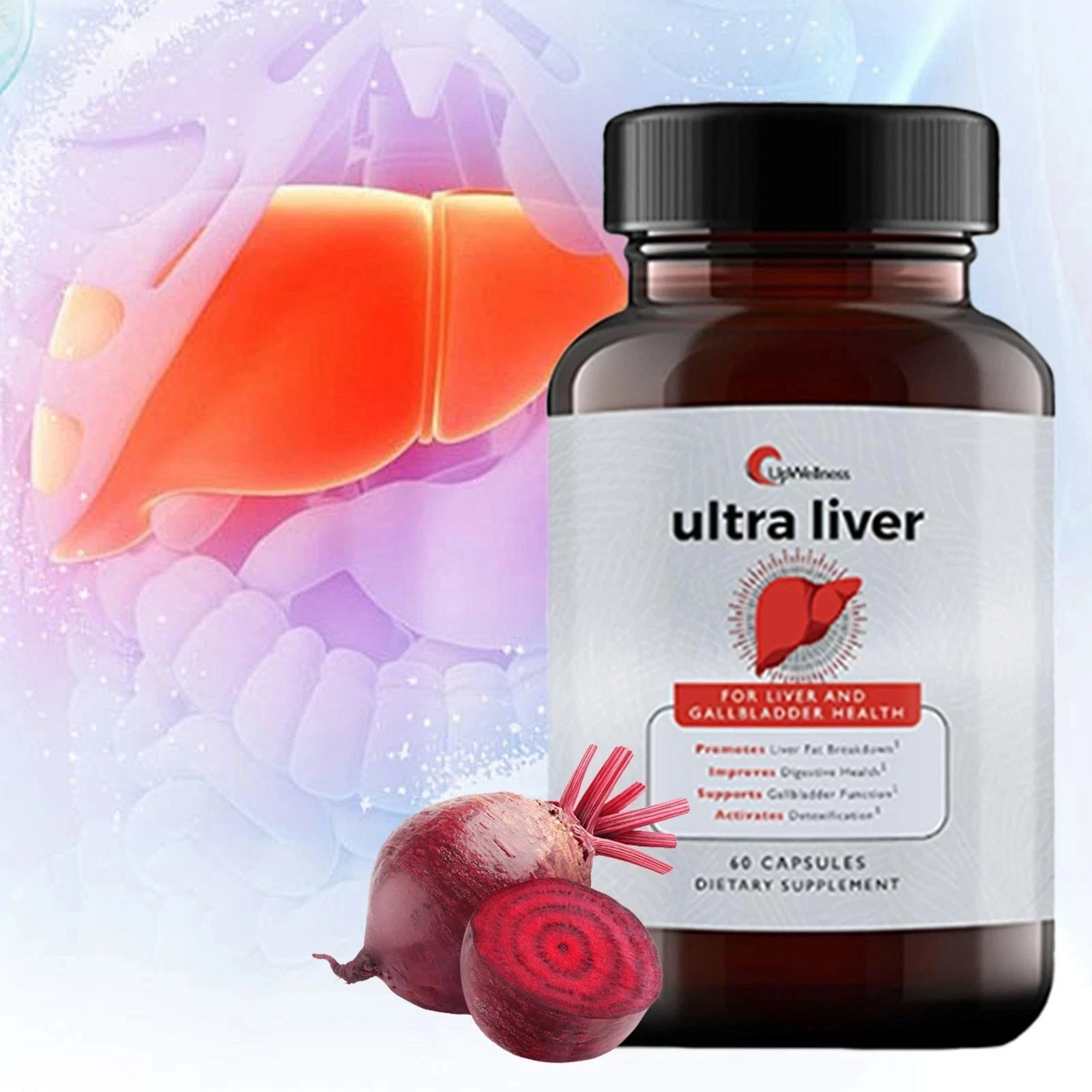 Ultra UpWellness Liver Supplement for Liver Health and Gallbladder Support 3Pack