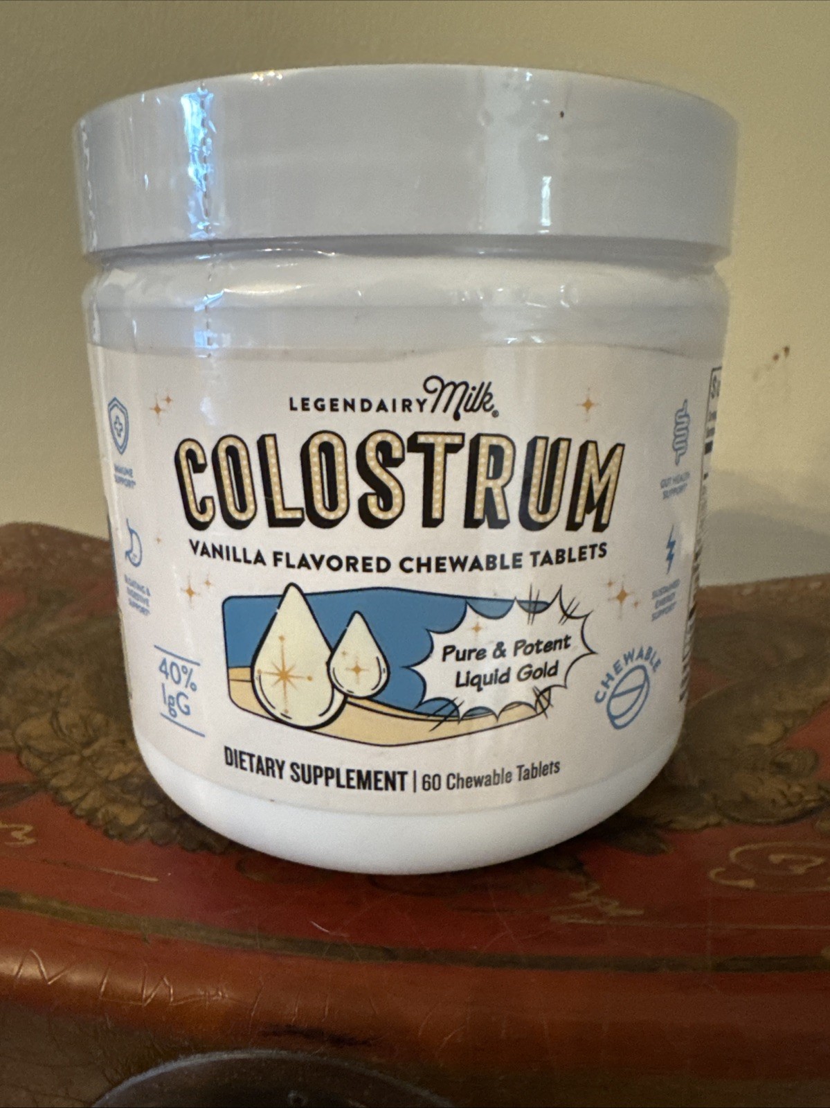 Legendairy Milk Colostrum Supplement Chewable Tablets 60ct *EXP 02/2026