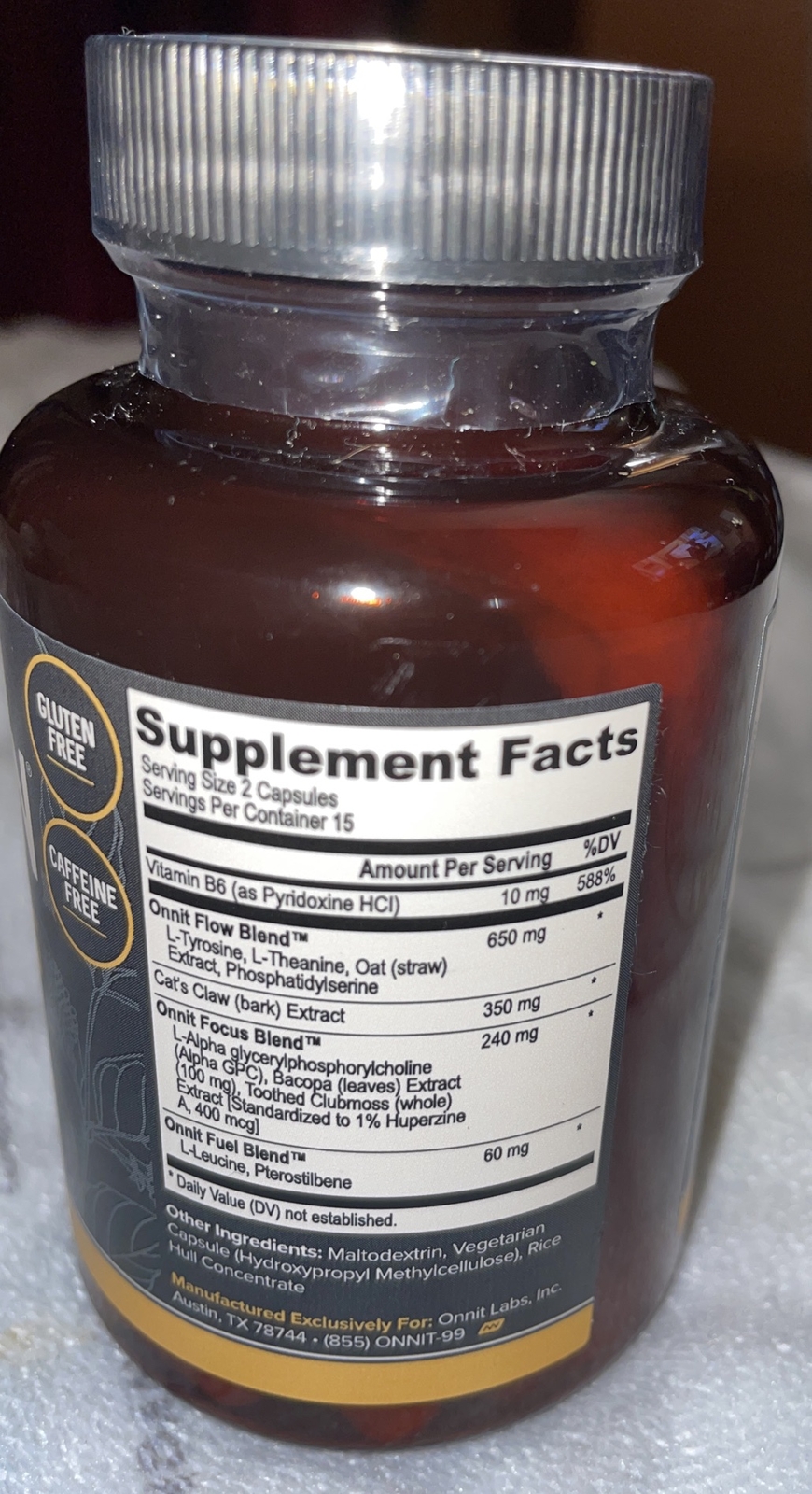 Onnit Alpha Brain Capsules – 30 Count