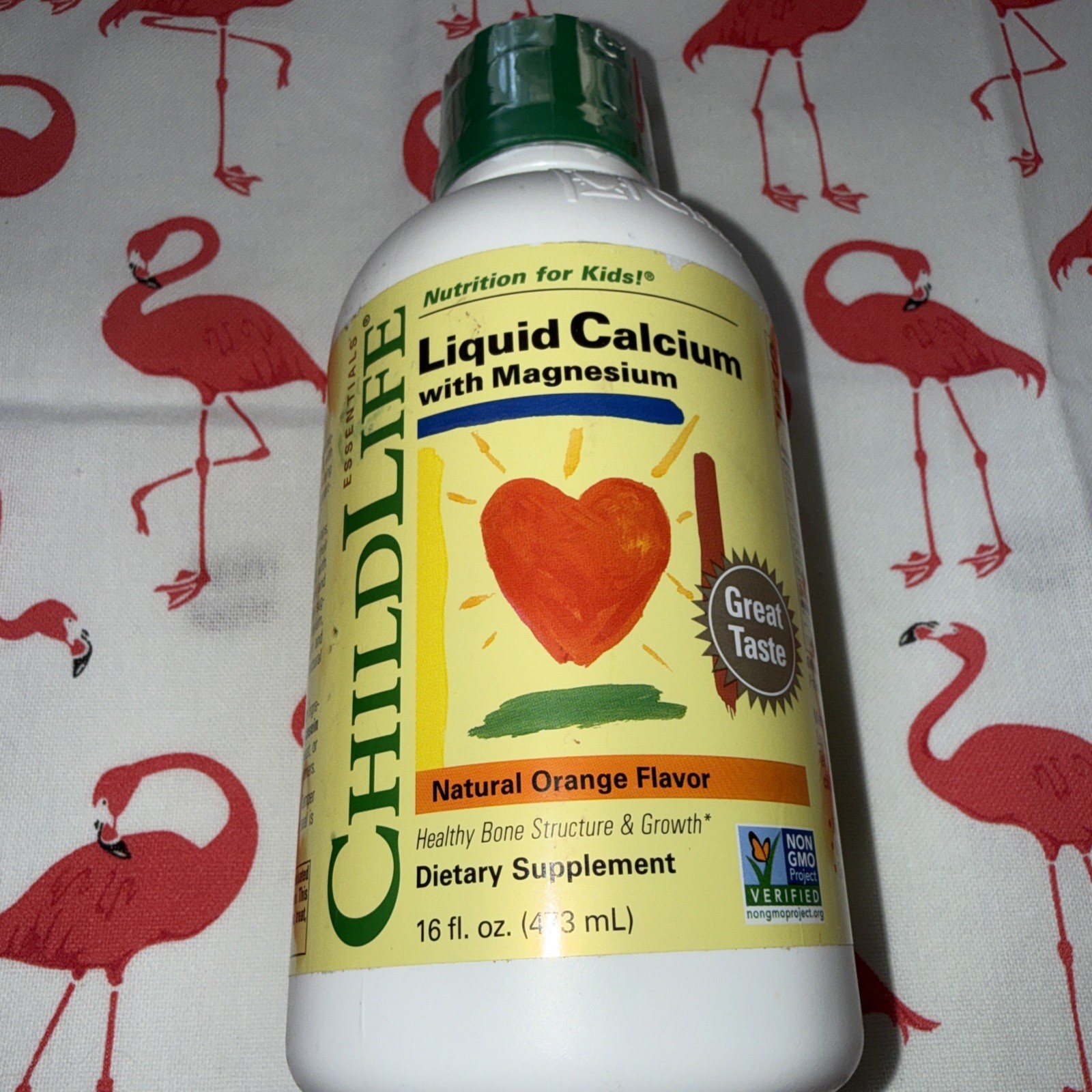 Essentials, Liquid Calcium with Magnesium, Natural Orange, 16 fl oz Free Ship