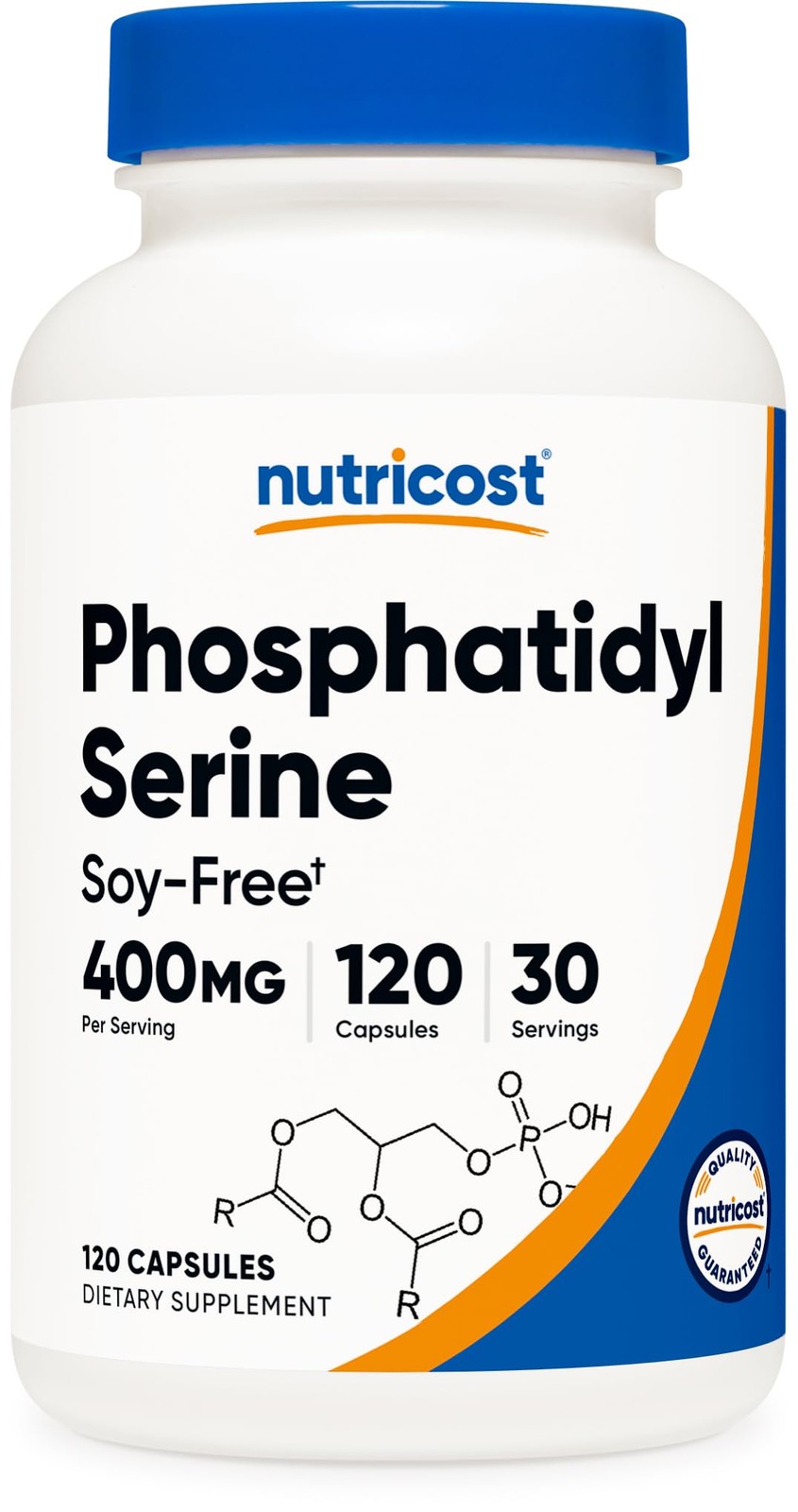 Nutricost Phosphatidylserine (400mg) 120 Capsules, 120 Count (Pack of 1)