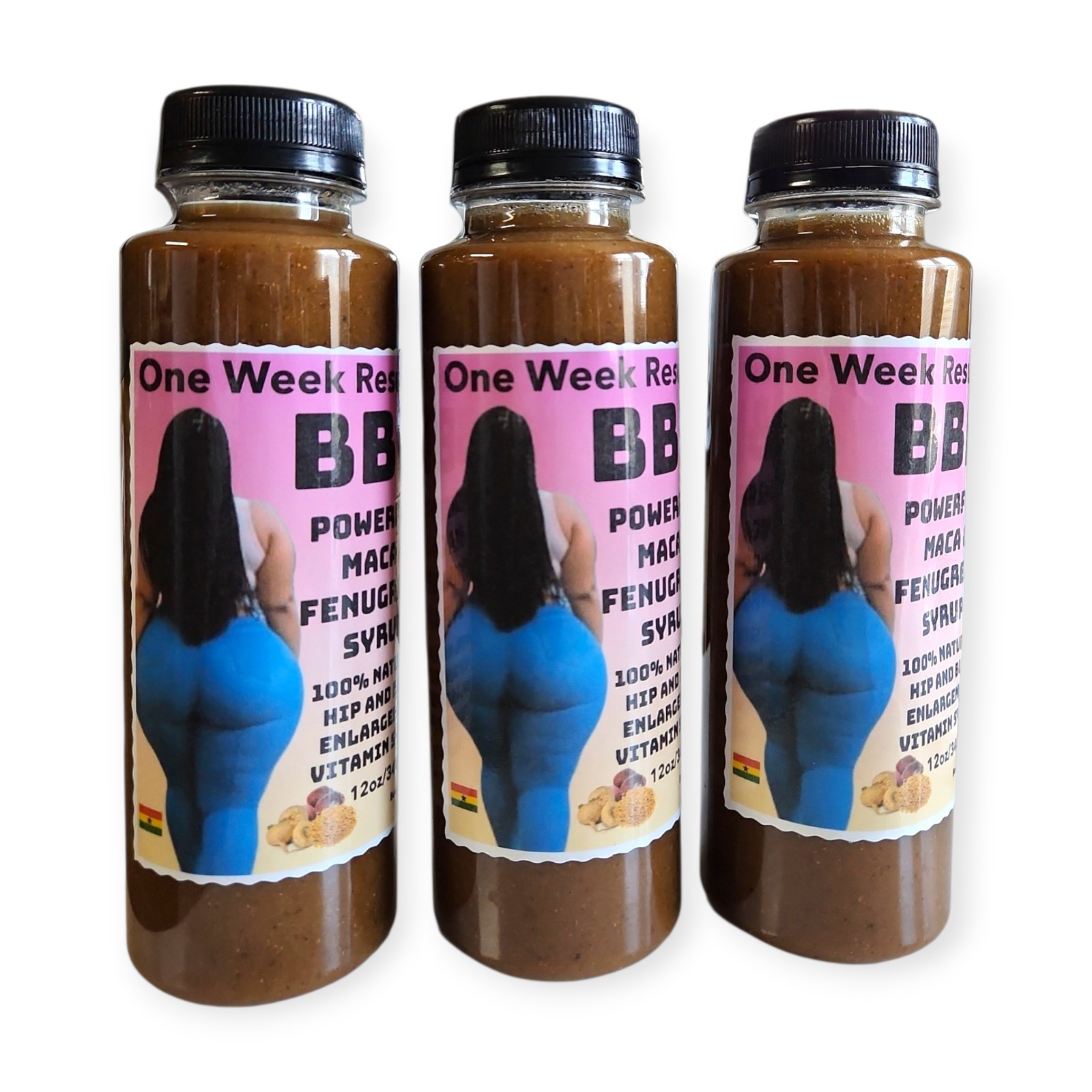 ONE WEEK RESULTS BBL POWERFUL MACA & FENUGREEK SYRUP 100% NATURAL 12oz