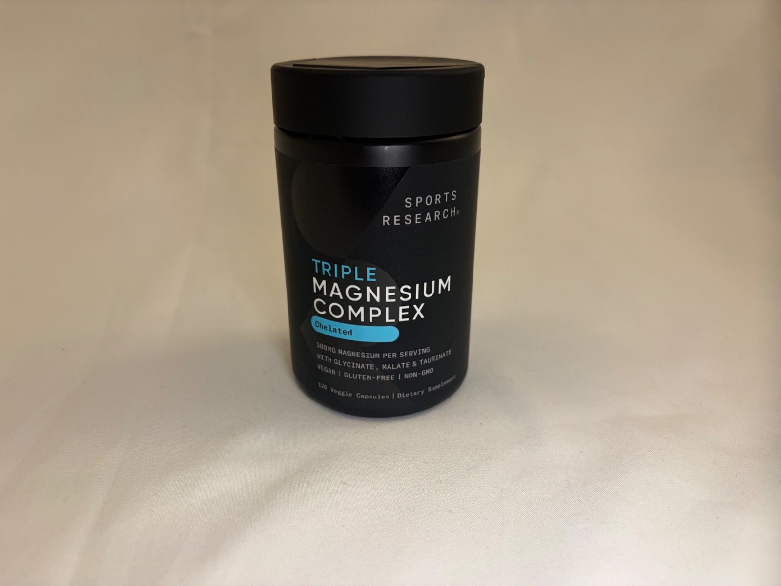 Sports Research Chelated Triple Magnesium Complex [120 Veggie Capsules]