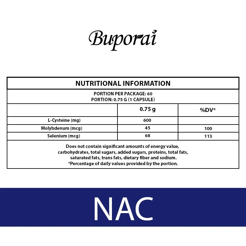 NAC 120pcs, Kidney and Liver Cleansing,Detoxification,Support Respiratory Health