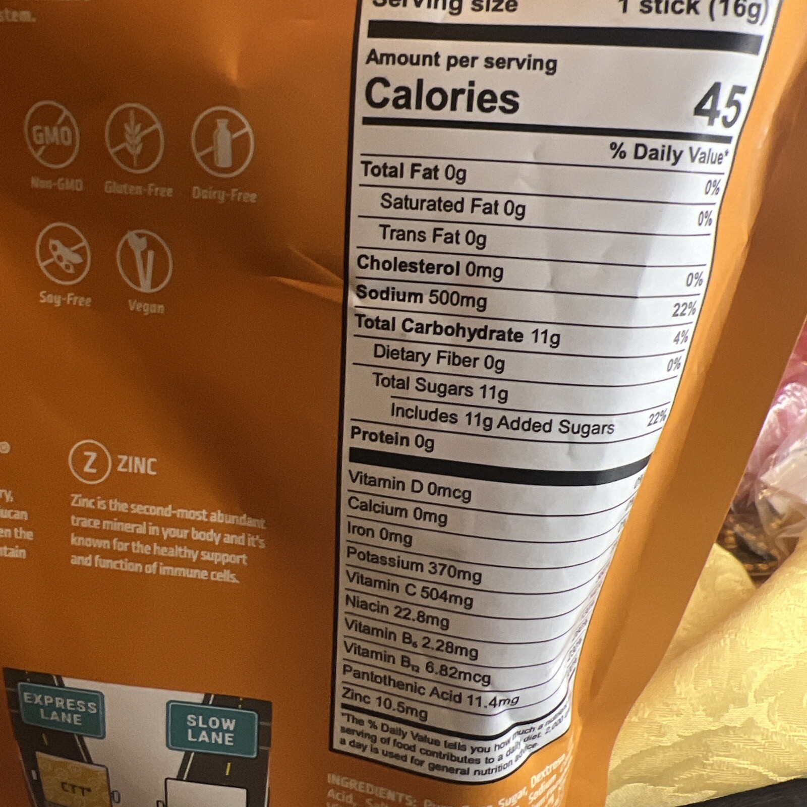 Liquid I.V. Hydration Multiplier + Immune Support 14 Easy Open Packs Tangerine