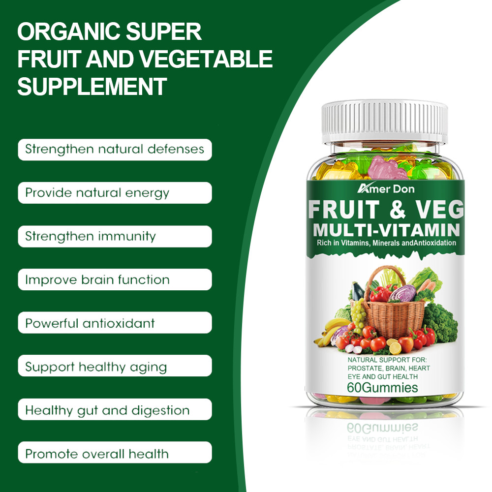 Fruits and Veggies Whole Food Supplement with Superfood 60 Fruits and 60 Veggies