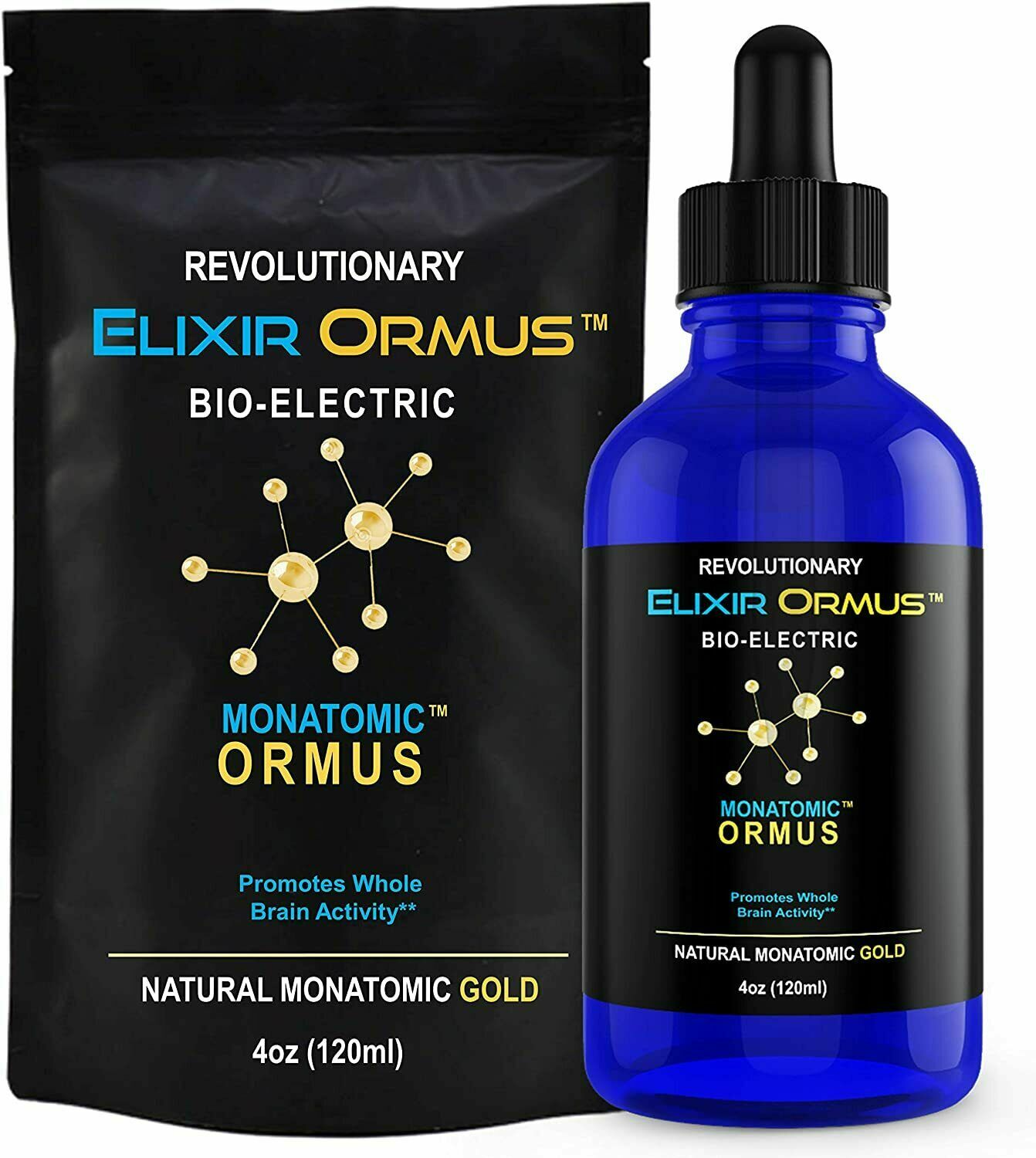 Monatomic Gold Elixir Ormus Platinum Colloidal Gold custom bundle Monatomic Caps
