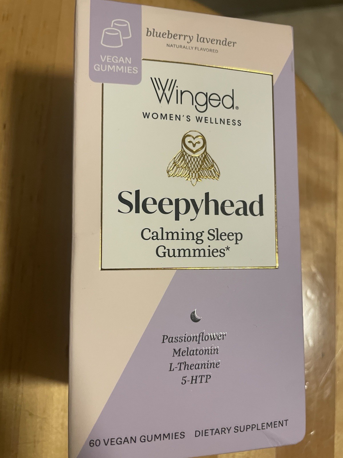 Winged Womens Wellness SLEEPYHEAD Calming Sleep 60 GUMMIES Melatonin 01/2028