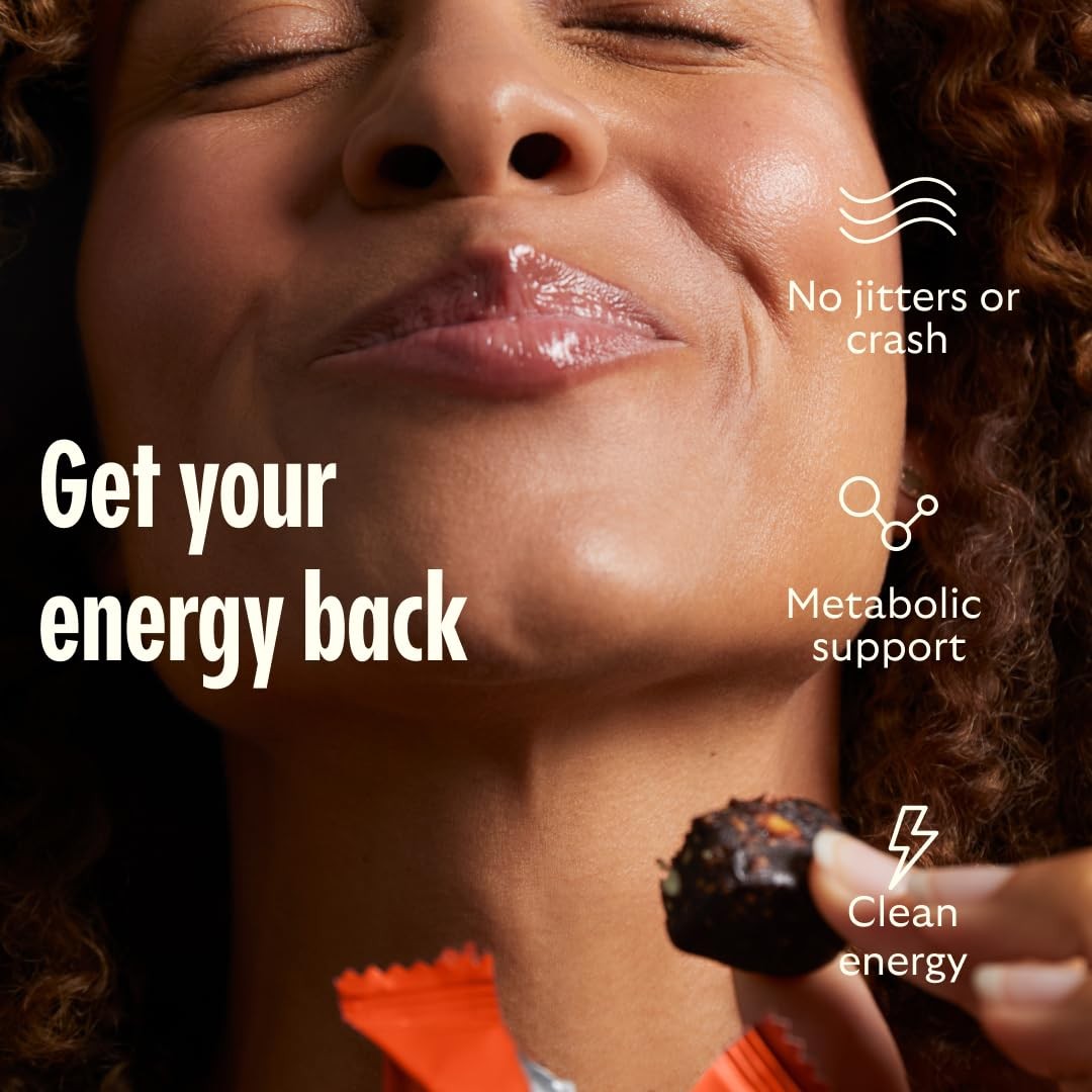GEM Energy Caffeinated Chocolate Bite, 40mg Caffeine, Ginseng Root, LTheanine…