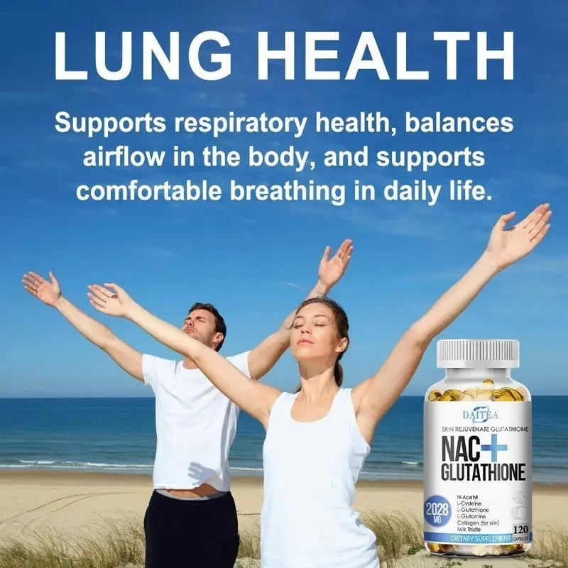 3PCS Nac Glutathione Collagen Capsules Skin Anti-Aging Antioxidant Anti-allergic