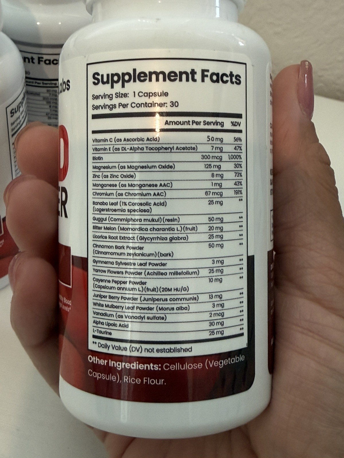 ForgeLabs Blood Stabilizer Forge Labs with Biotin Dietary Supplement 30 Capsules