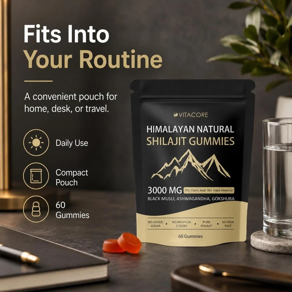 Vitacore Himalayan Shilajit Gummies with Fulvic Acid, 60 Count