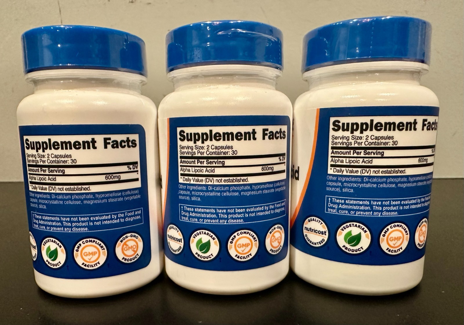 Alpha Lipoic Acid Capsules (600 MG, 60 Capsules) 3 PACK EXP: 01/2028 *NEW*