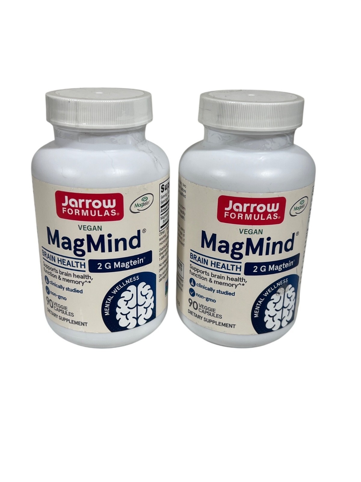 Jarrow Formulas Magmind Vitamin | 144 Mg | 90 Veg Caps (Lot of 2)