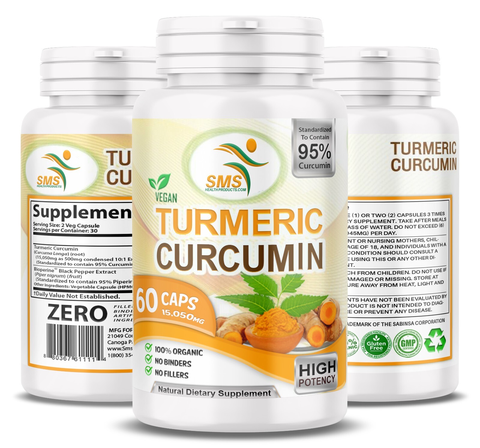 TUMERIC 3000 Mg DAILY TURMERIC MAX Potency CURCUMIN 95% PILLS With Black Pepper