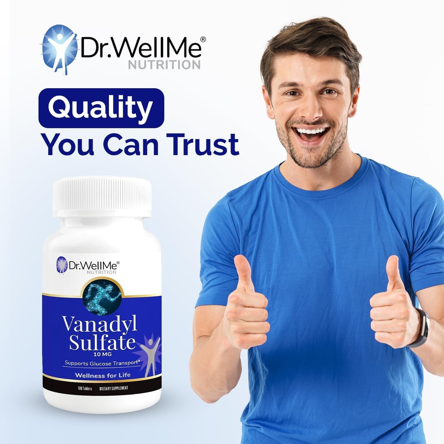 Vanadyl Sulfate 10mg Supplement 100 Tablets 3-Pack Blood Sugar Level Support Aid